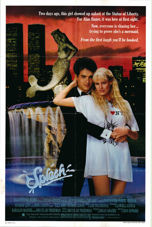 splash 1984 one sheet poster folded